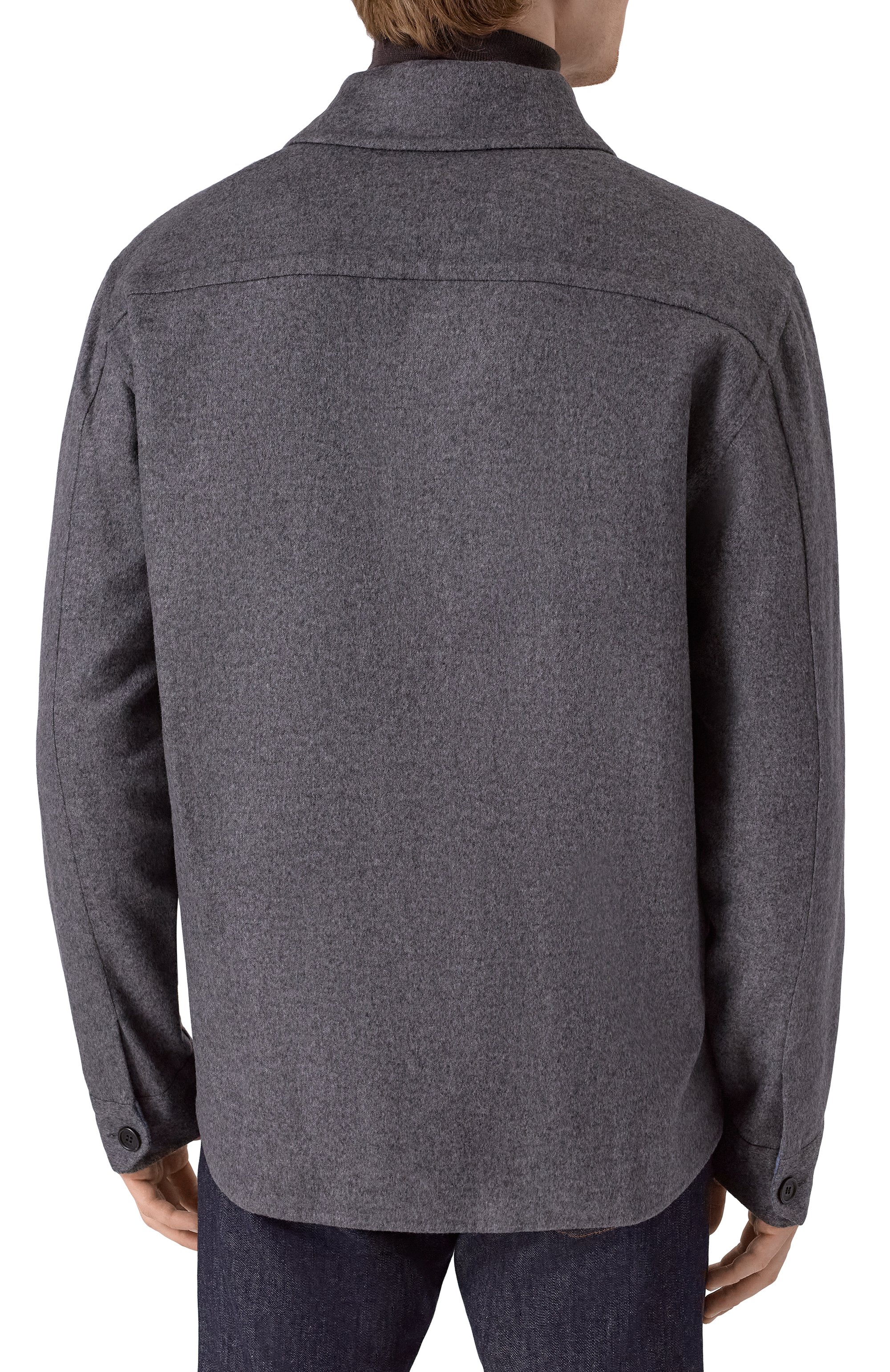 Куртка-рубашка из шерсти и шелка ZILLI, арт. DBLA04M024450037U, фото 4