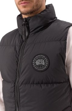Мужской пуховый жилет lawrence CANADA GOOSE черного цвета, арт. 2804MB | Фото 5 (Материал сплава: Проставлено; Материал утеплителя: Пух и перо; Драгоценные камни: Проставлено; Длина (верхняя одежда): Короткие; Материал подклада: Синтетический материал; Мужское Кросс-КТ: жилеты-объемные; Стили: Кэжуэл; Материал внешний: Синтетический материал)