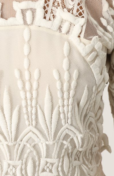 Приталенное хлопковое платье с контрастной отделкой BURBERRY, арт. 4063272, фото 5