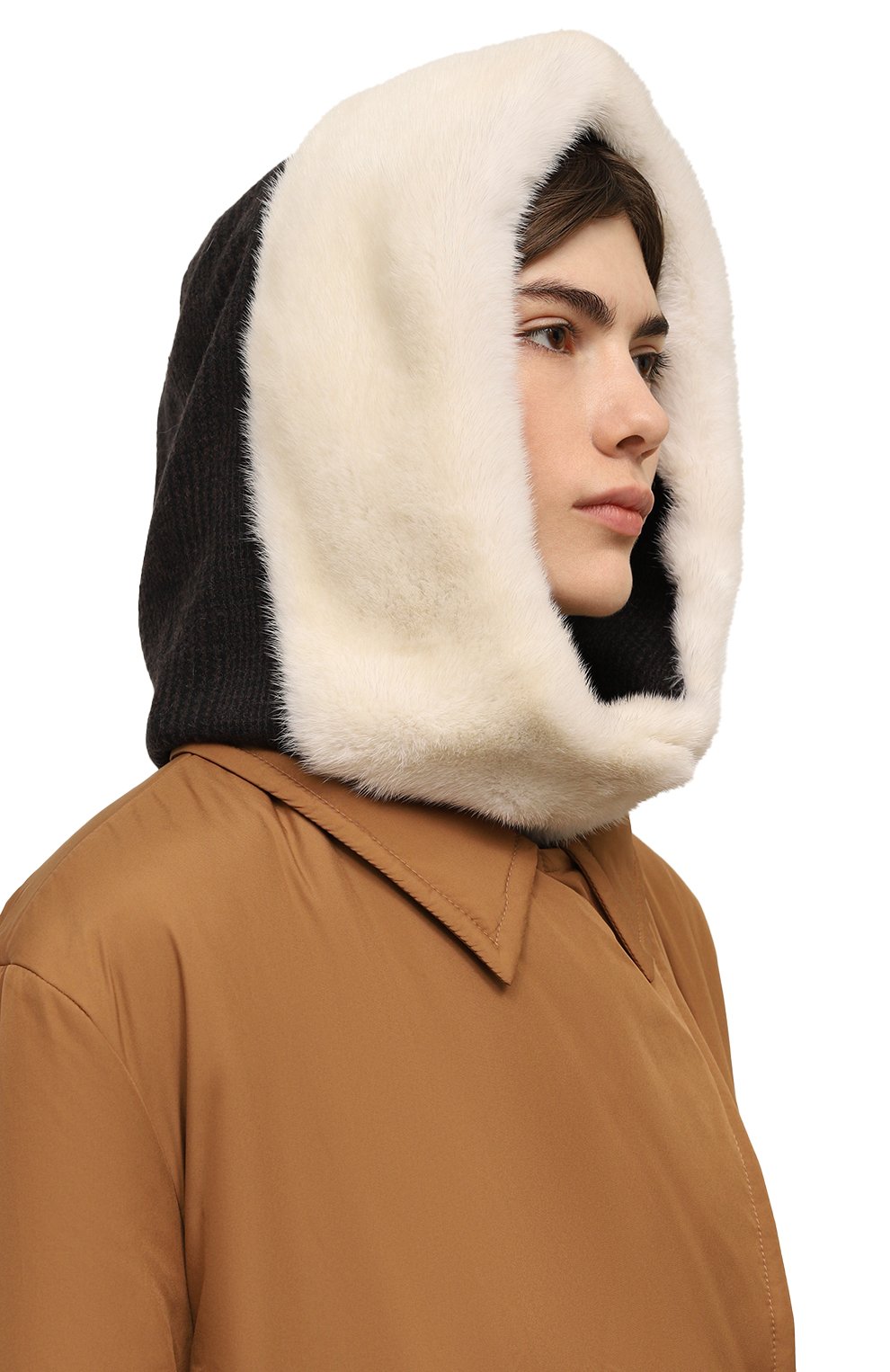 Капюшон с мехом норки VICTORIA KUSENKOVA, арт. 199301268546, фото 2