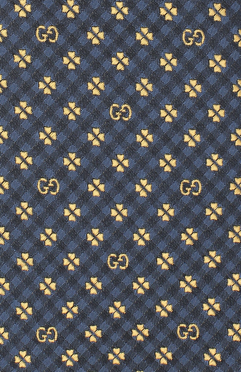 Шелковый галстук GUCCI синего цвета по цене 28800 руб., арт. 597126/4E002, фото 3 Шелковый галстук GUCCI, арт. 597126/4E002, фото 3