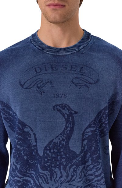 Хлопковый джемпер DIESEL, арт. A19481/0BJBS, фото 5