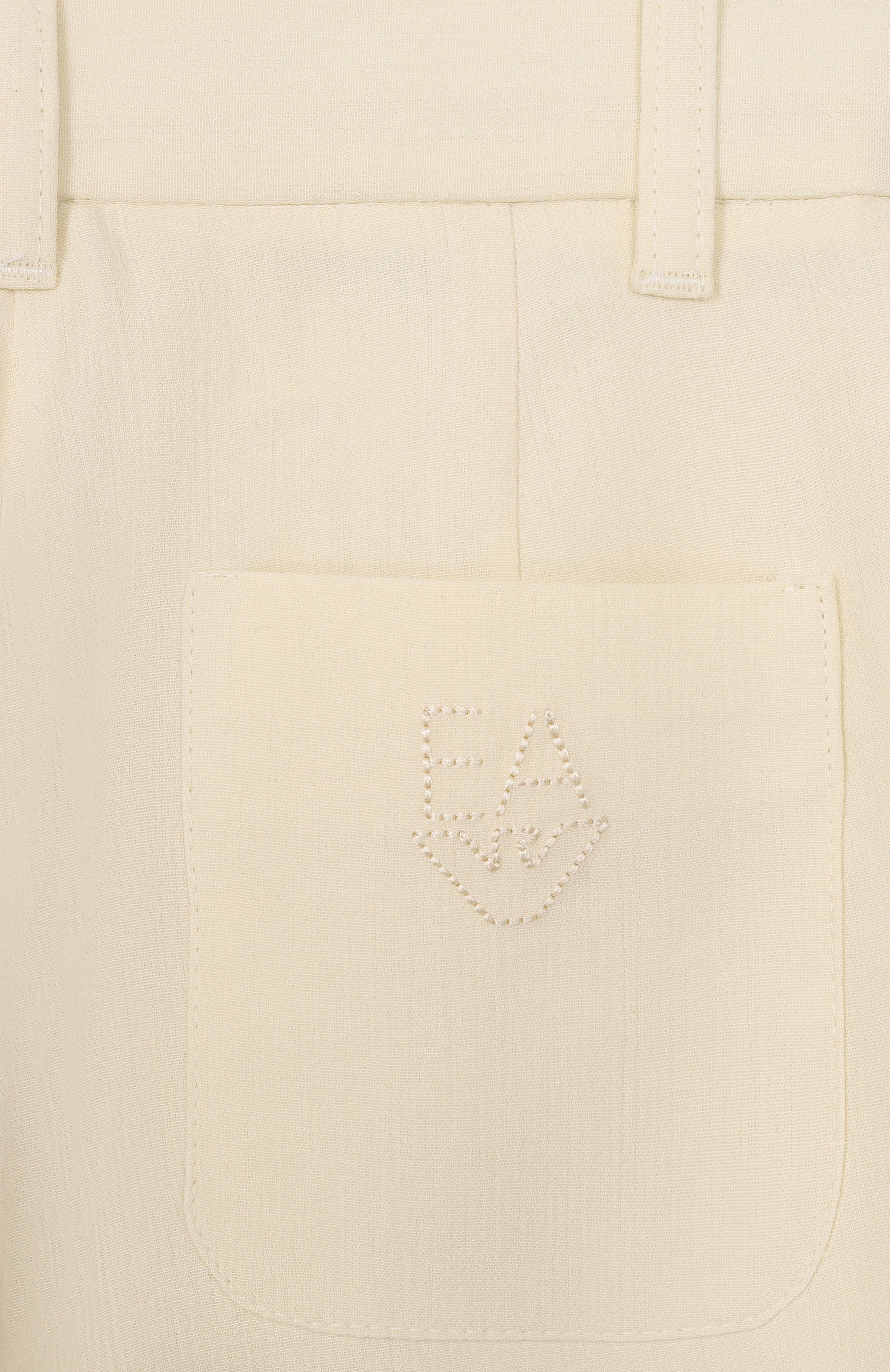 Брюки из вискозы и хлопка EMPORIO ARMANI, арт. EB000903/AF21040, фото 3