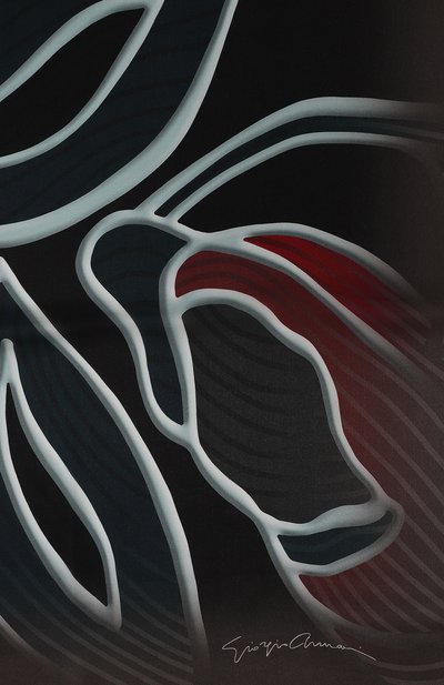 Шелковая шаль GIORGIO ARMANI, арт. 795306/4F121, фото 5