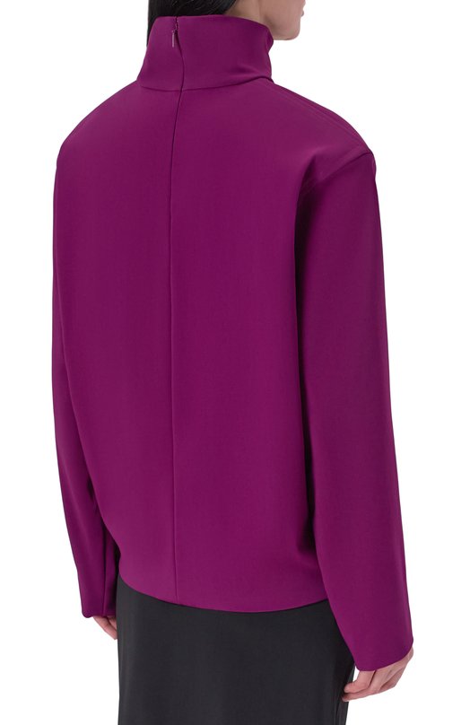 Водолазка из вискозы Saint Laurent 848169/Y5J19 Фиолетовый  848169/Y5J19 Фото 4