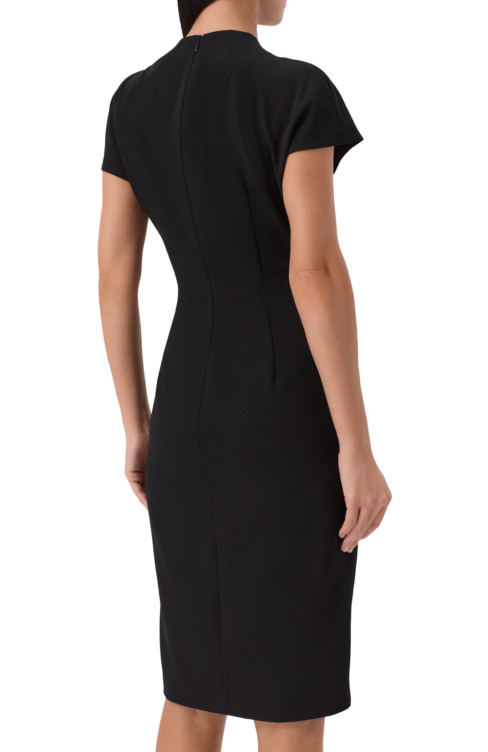 Шерстяное платье JIL SANDER черного цвета по цене 279000 руб., арт. J02CT0640/J40356, фото 3 Шерстяное платье JIL SANDER, арт. J02CT0640/J40356, фото 3