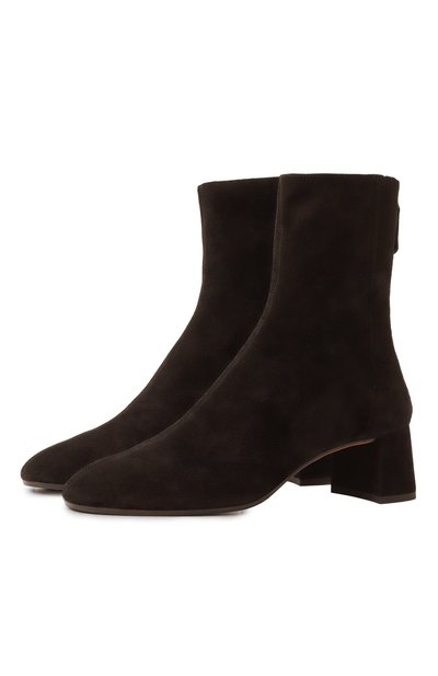 Женские замшевые ботильоны saint honore 50 AQUAZZURA, арт. SH0MIDB0-SUE-993