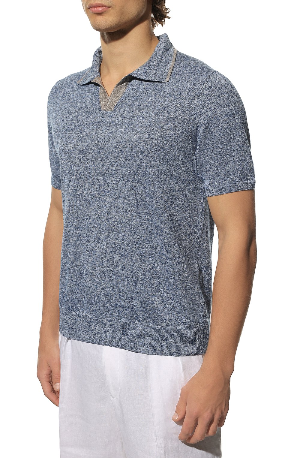 Поло изо льна и хлопка FIORONI, арт. MK24701C2, фото 3