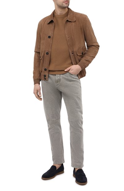 З амшевые пенни-лоферы BRUNELLO CUCINELLI, арт. MZUCTRB946, фото 2