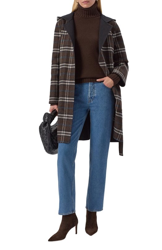Кашемировый свитер Kiton D5470120057 Коричневый  D5470120057 Фото 2