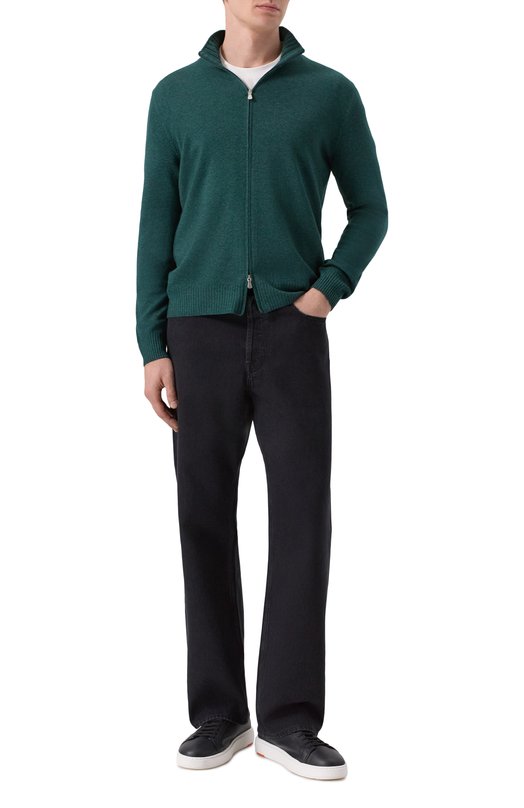 Кардиган из шерсти и кашемира Gran Sasso 57144/19588 Зелёный  57144/19588 Фото 2