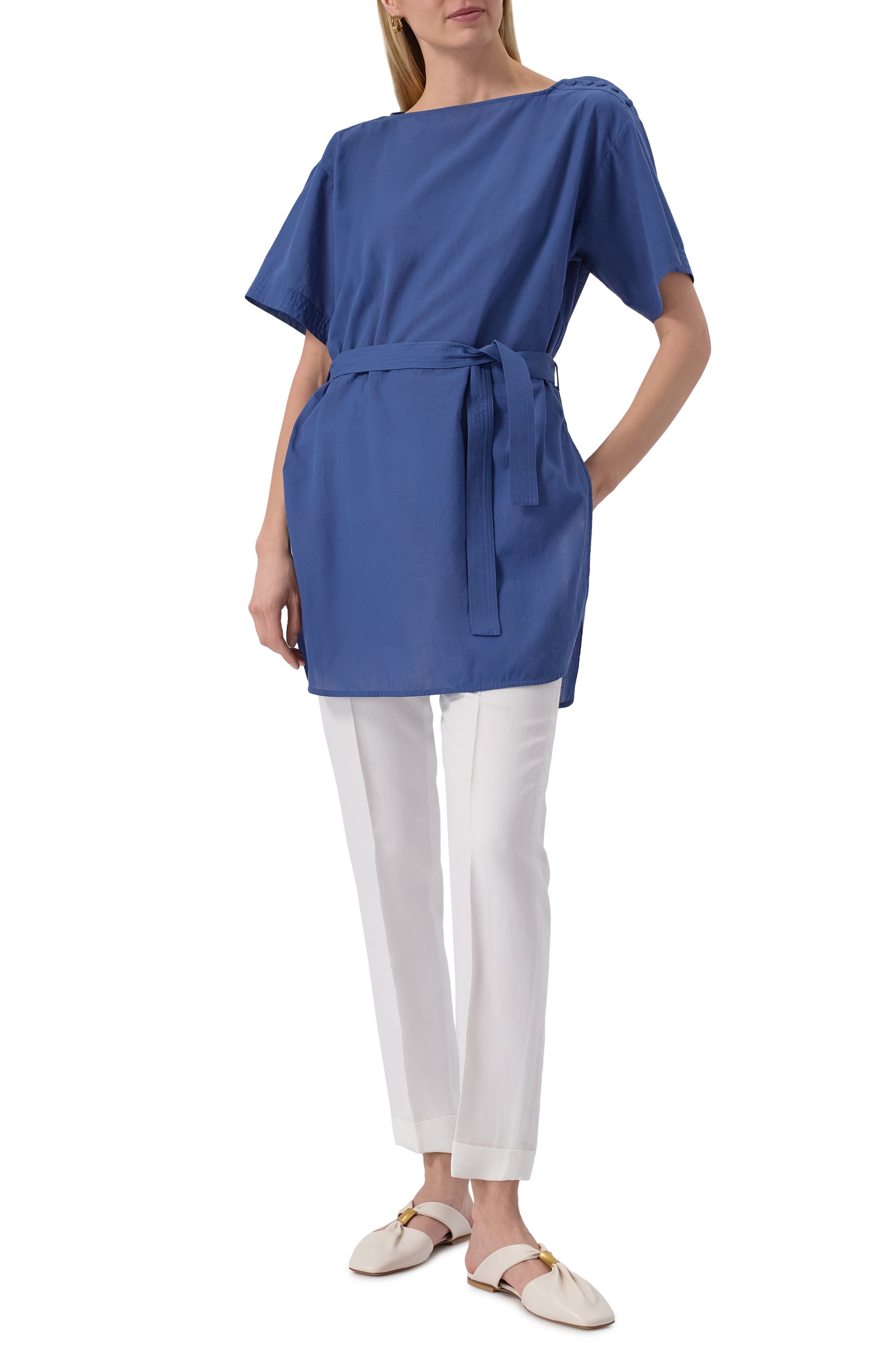 Хлопковое платье EMPORIO ARMANI, арт. EW000715/AF12694, фото 2