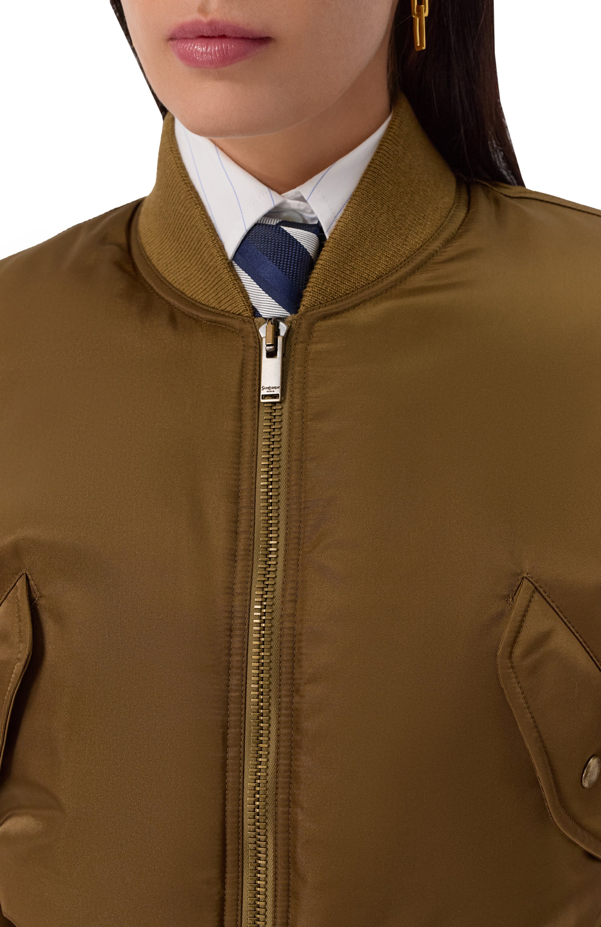 Бомбер SAINT LAURENT, арт. 829368/YZ9BV, фото 5