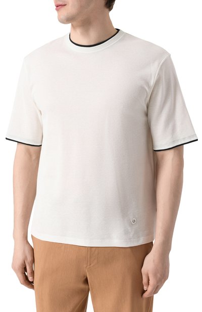 Футболка из хлопка и шелка STEFANO RICCI, арт. MNH5204390/CTK01S, фото 3