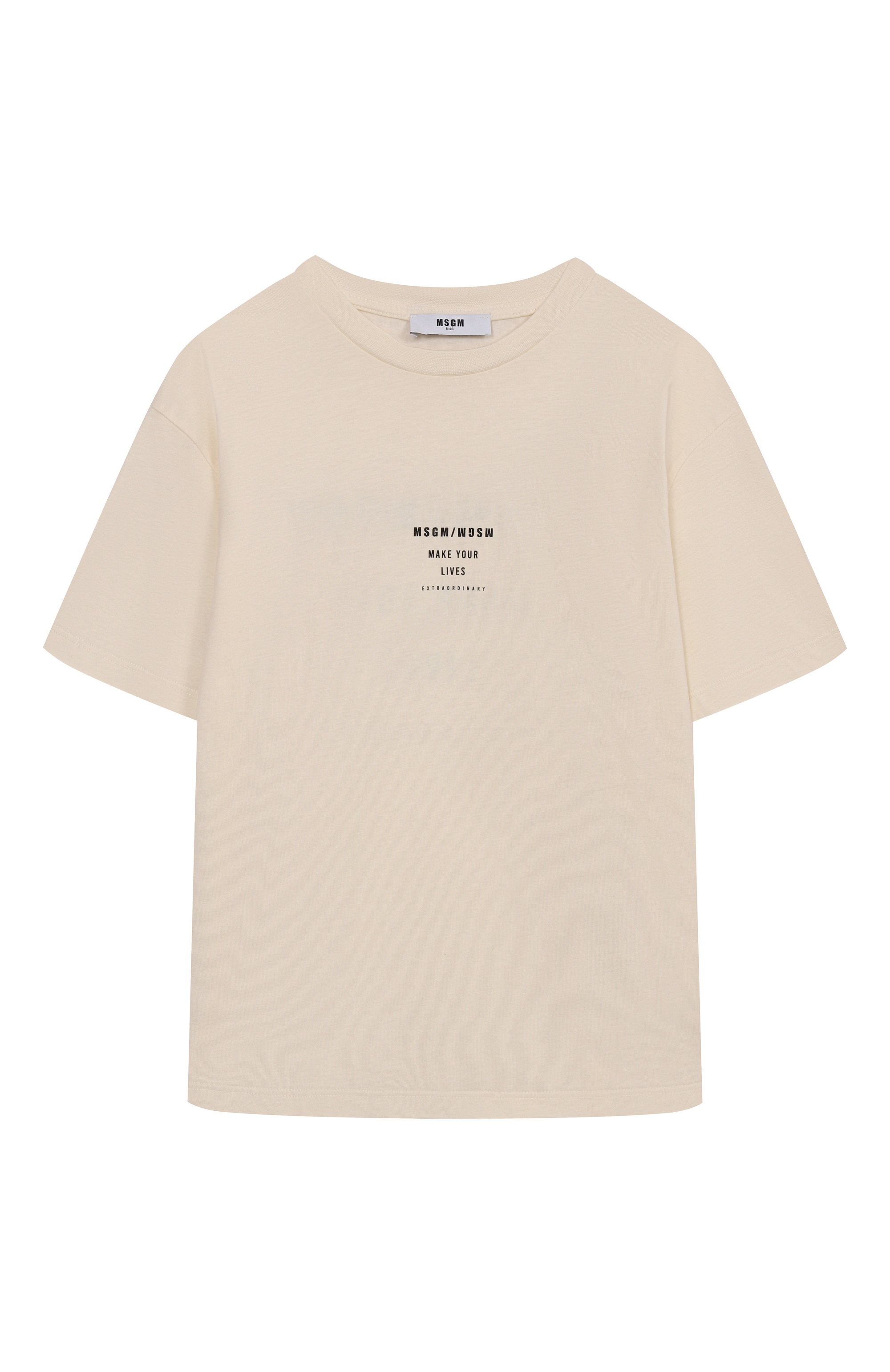 Хлопковая футболка MSGM KIDS, арт. F5MSJBTH215, фото 1