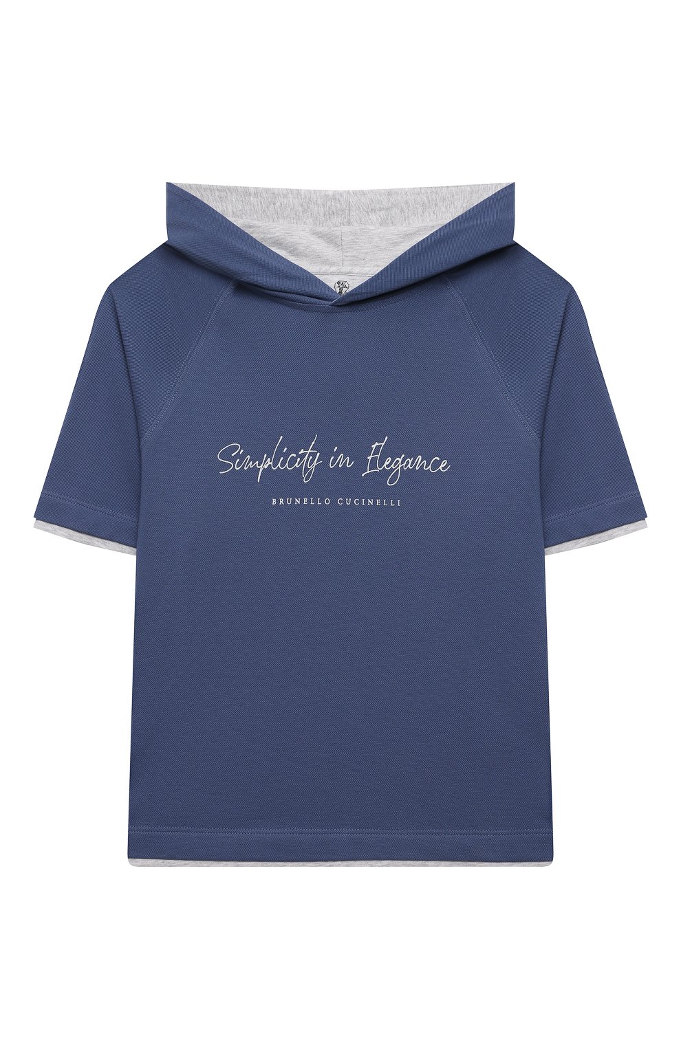 Худи с короткими рукавами BRUNELLO CUCINELLI, арт. B0T63E153B, фото 1