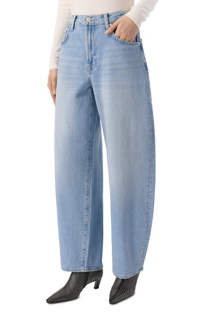 Джинсы bonnie 7 FOR ALL MANKIND голубого цвета по цене 27800 руб., арт. 7UF70C10/B0NNIE CURVILINEAR, фото 3 Джинсы bonnie 7 FOR ALL MANKIND, арт. 7UF70C10/B0NNIE CURVILINEAR, фото 3