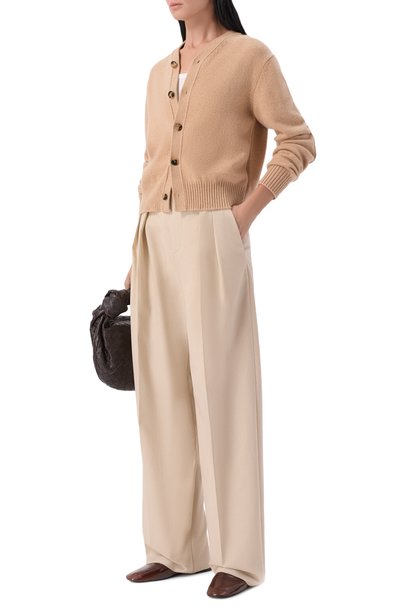 Женские брюки из шерсти и хлопка BOTTEGA VENETA, арт. 876661/V6NB0