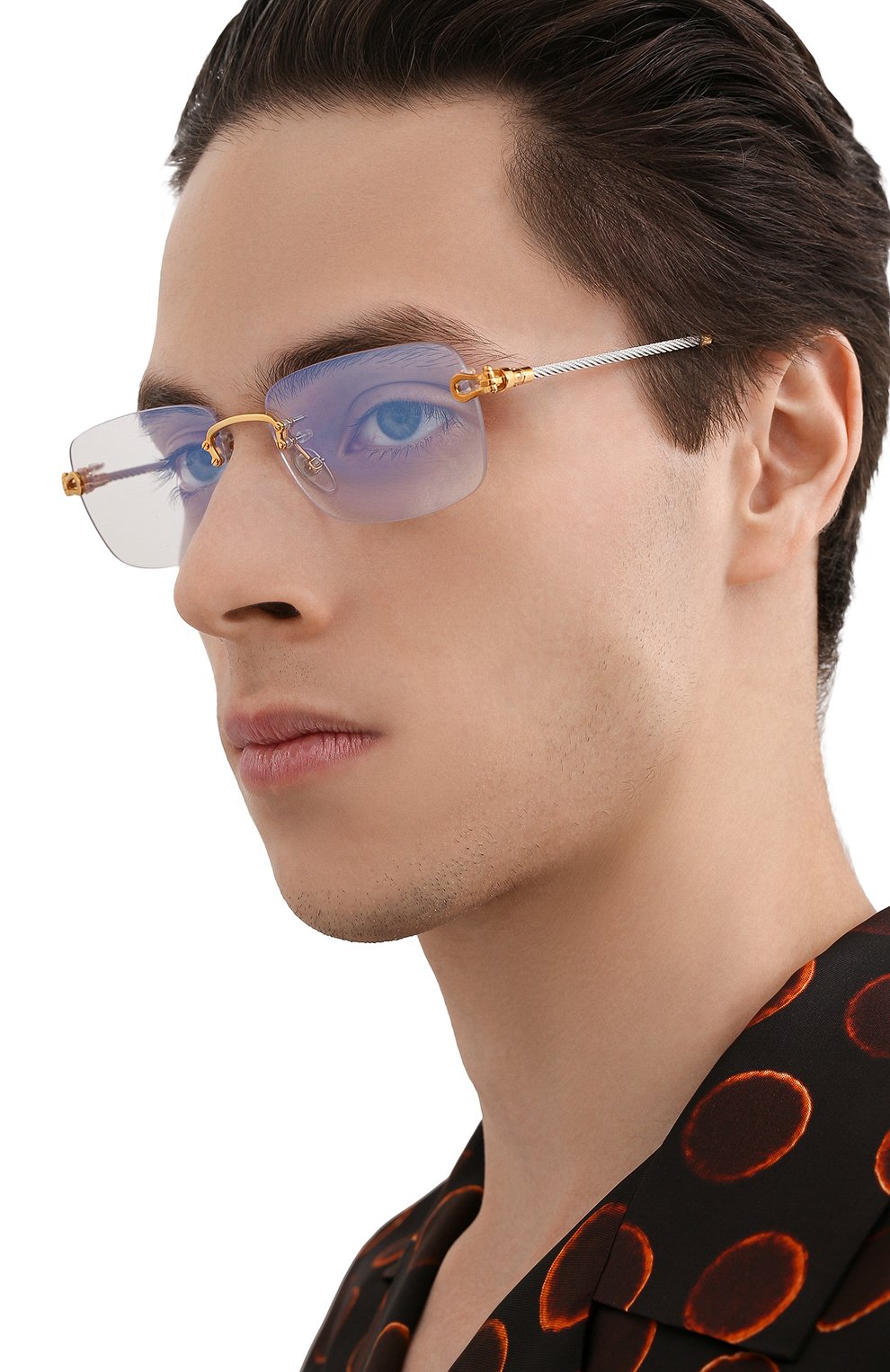 Оправа FRED серебряного цвета по цене 97850 руб., арт. FG50002U 032, фото 2 Оправа FRED, арт. FG50002U 032, фото 2