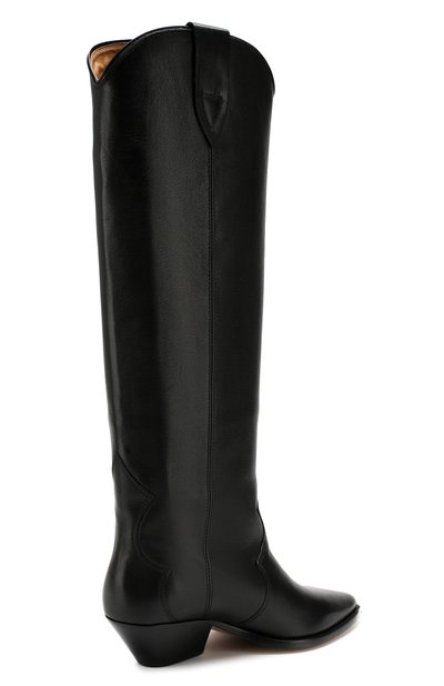 Кожаные сапоги danvee ISABEL MARANT черного цвета по цене 83500 руб., арт. DENVEE/BT0072-19A008S, фото 4 Кожаные сапоги danvee ISABEL MARANT, арт. DENVEE/BT0072-19A008S, фото 4