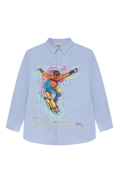 Хлопковая рубашка MARNI, арт. M02025/M00UW