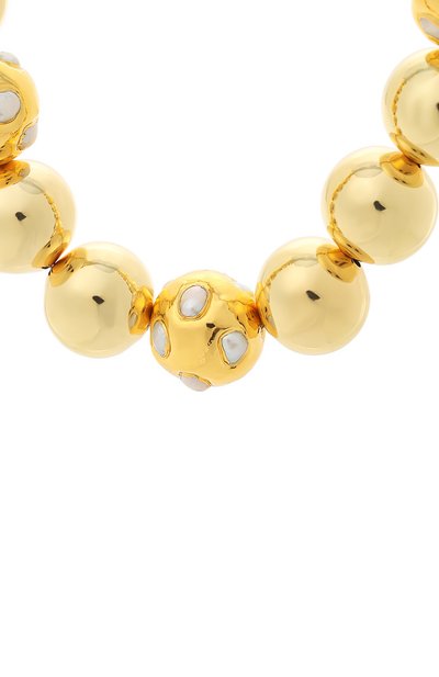 Колье VIEN золотого цвета по цене 39900 руб., арт. 2424-201, фото 3 Колье VIEN, арт. 2424-201, фото 3