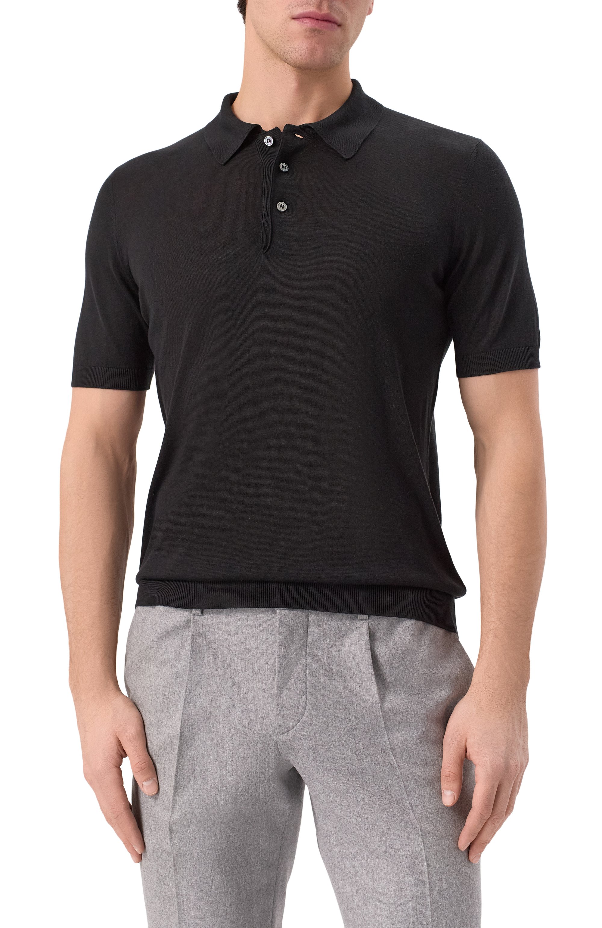 Шелковое поло GRAN SASSO, арт. 43110/23503, фото 3