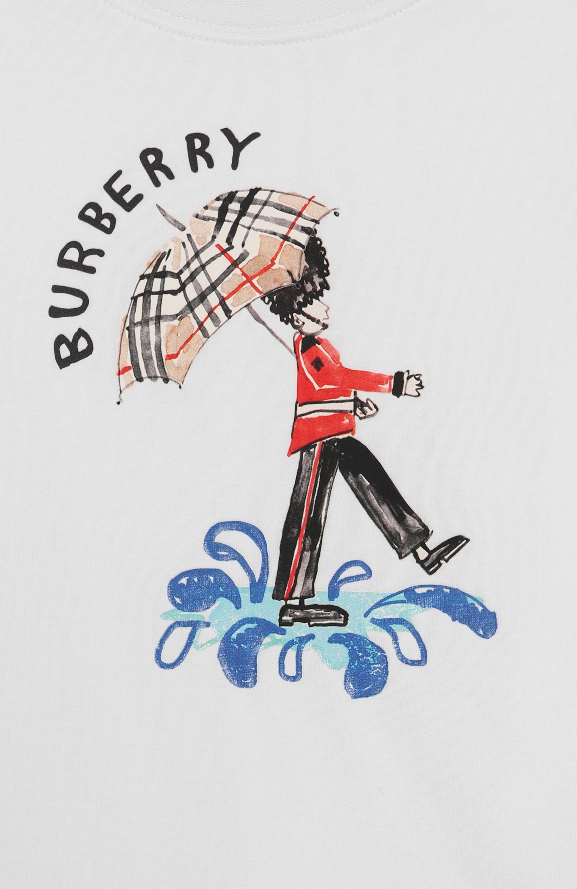 Хлопковая футболка BURBERRY, арт. 8109522, фото 3