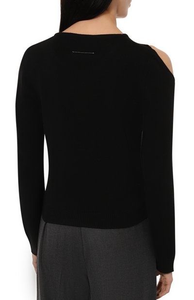 Шерстяной пуловер MM6, арт. S62NH0034/M13071, фото 4