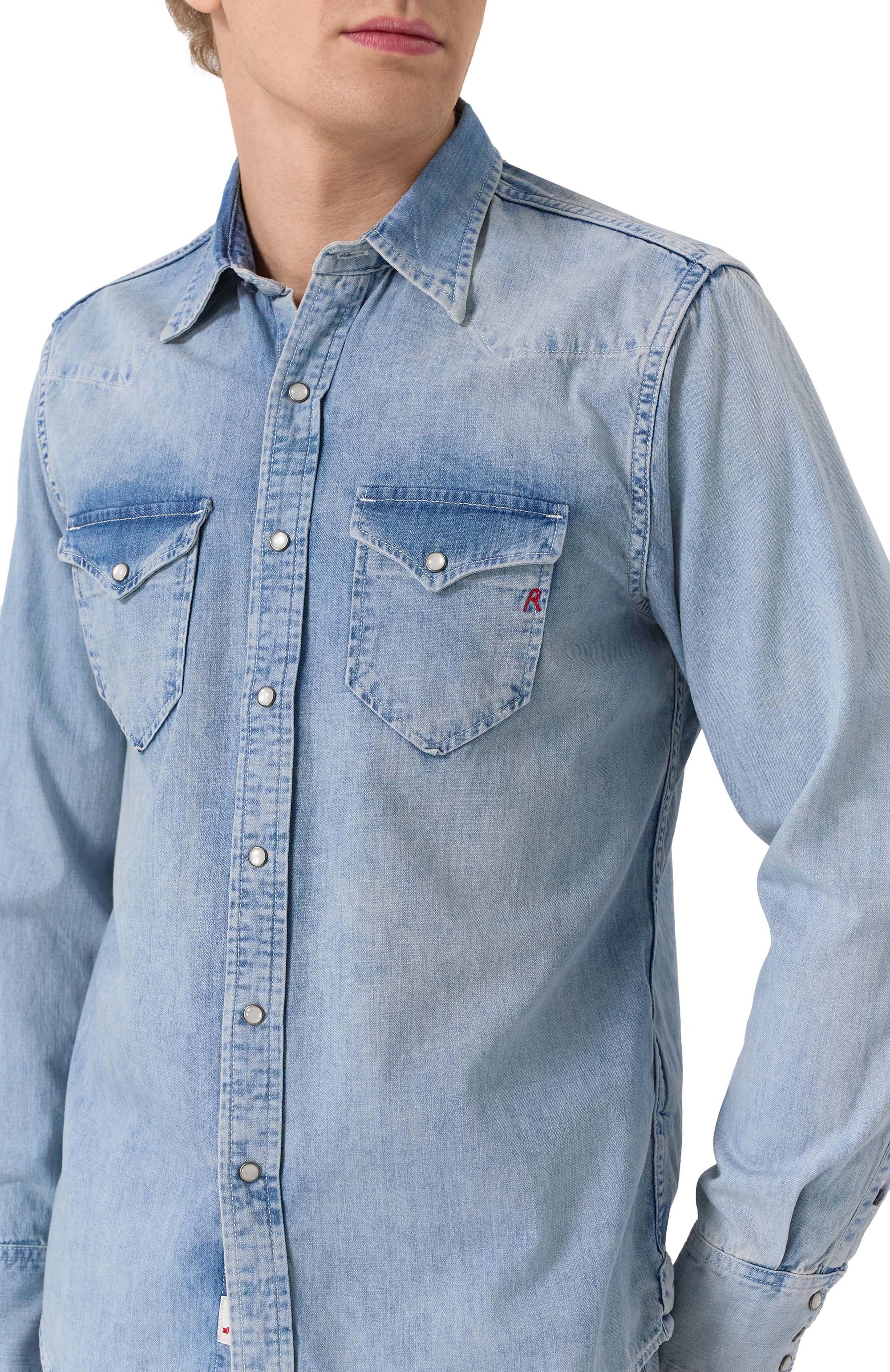 Джинсовая рубашка REPLAY, арт. M4981C.000.26C 82A, фото 5