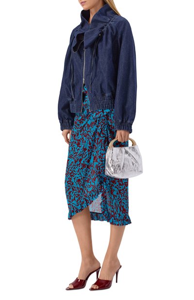 Сумка DRIES VAN NOTEN серебряного цвета по цене 113000 руб., арт. 011524/0207, фото 3 Сумка DRIES VAN NOTEN, арт. 011524/0207, фото 3