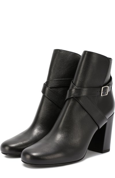 Кожаные ботильоны babies с ремешками SAINT LAURENT, арт. 447330/CY500, фото 4