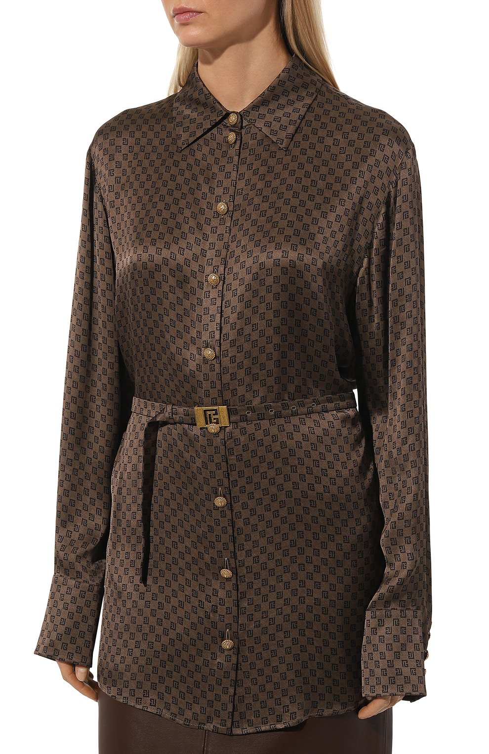 Блузка из вискозы BALMAIN, арт. BF0HS270VD98, фото 3