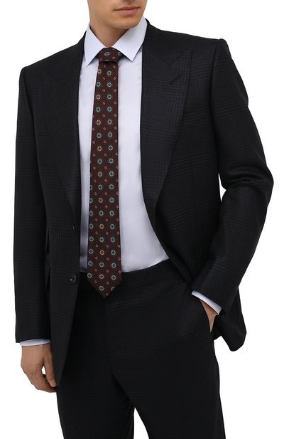 Шерстяной галстук CANALI бордового цвета по цене 14650 руб., арт. 18/HS03276, фото 2 Шерстяной галстук CANALI, арт. 18/HS03276, фото 2