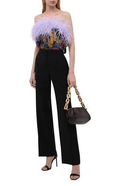 Шелковое боди SAINT LAURENT разноцветного цвета по цене 299500 руб., арт. 655736/Y6C99, фото 2 Шелковое боди SAINT LAURENT, арт. 655736/Y6C99, фото 2