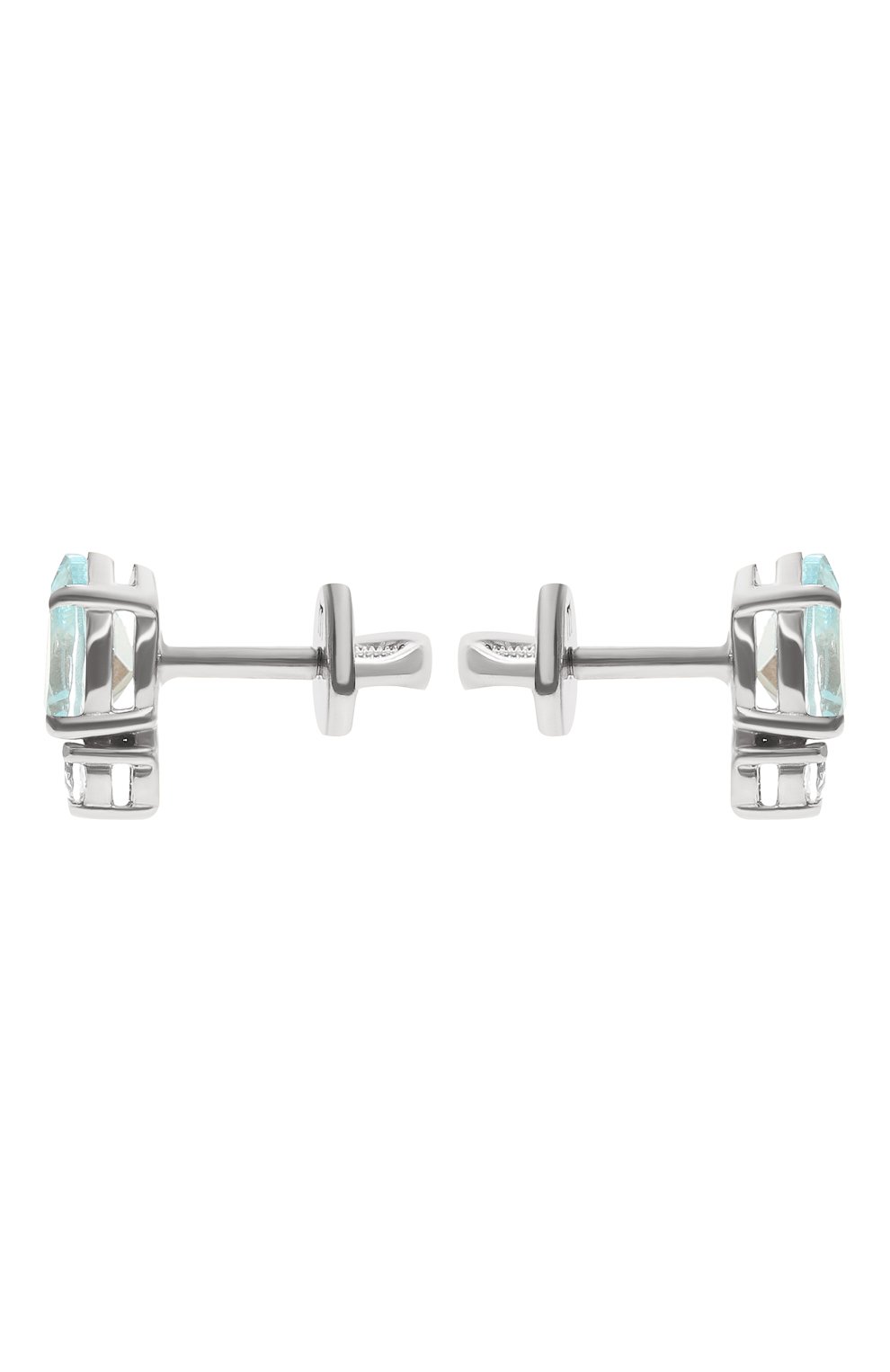 Серьги-пусеты с голубым топазом MOONKA, арт. ec-ser-btpz, фото 3