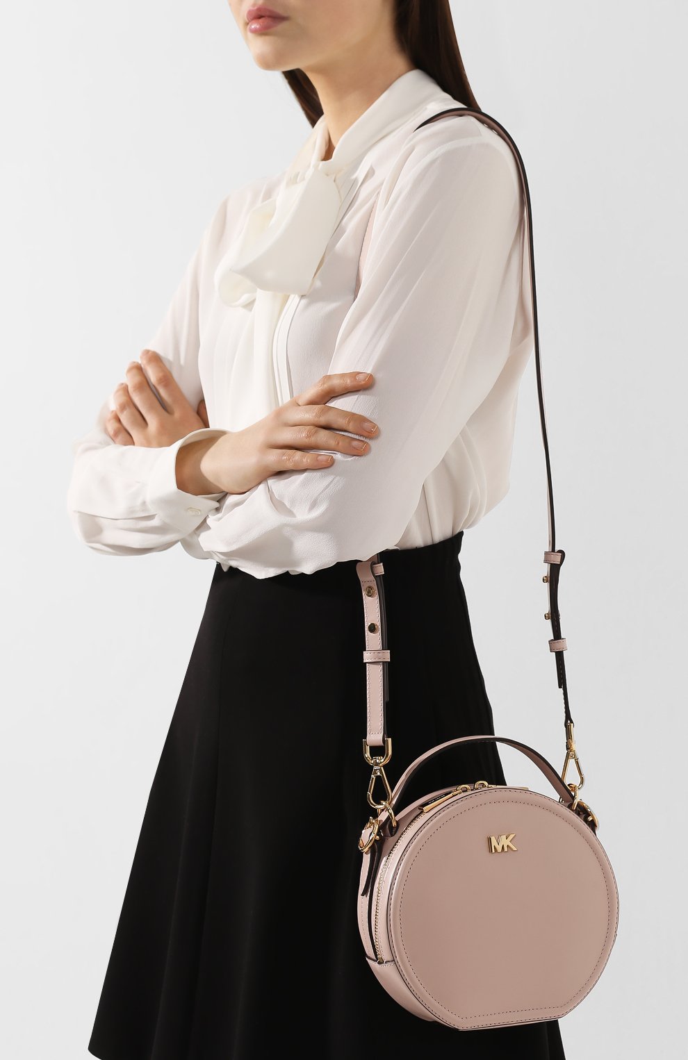 Сумка delaney medium MICHAEL MICHAEL KORS светло-розового цвета по цене 29600 руб., арт. 30T9GNBM2L, фото 5 Сумка delaney medium MICHAEL MICHAEL KORS, арт. 30T9GNBM2L, фото 5