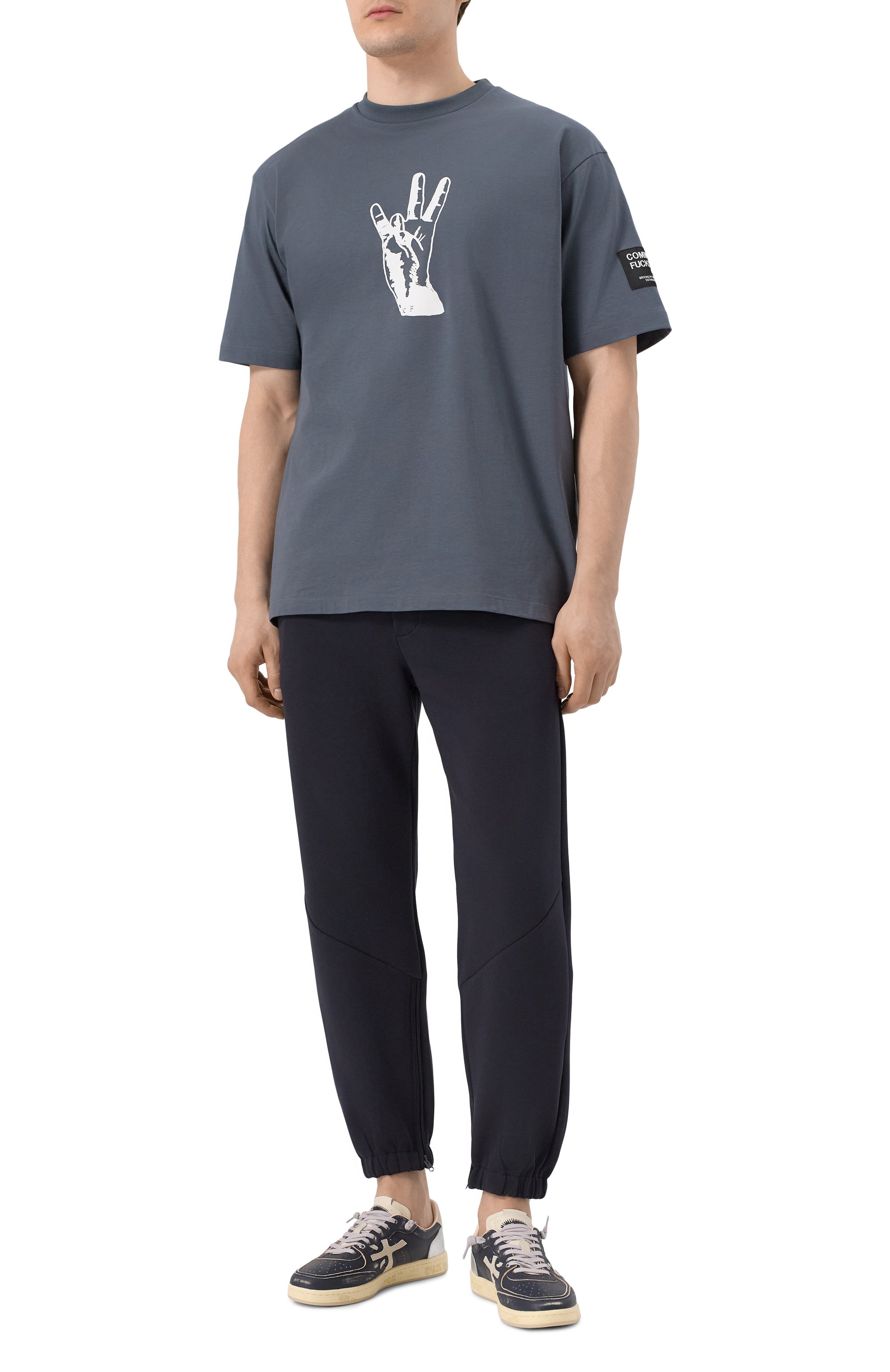 Хлопковая футболка COMME DES FUCKDOWN, арт. CFABM01601, фото 2