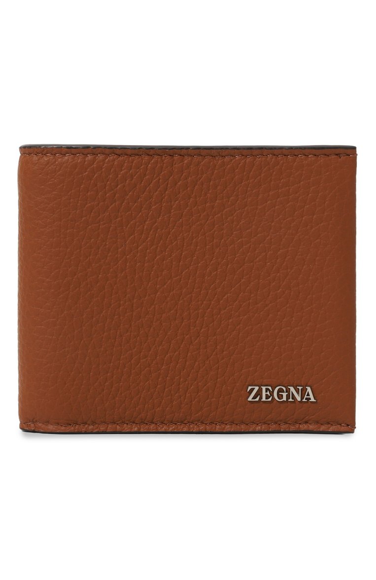 Мужской кожаное портмоне ZEGNA коричневого цвета, арт. LHCVM/E1779Z | Фото 1 (Материал: Натуральная кожа; Нос: Не проставлено)