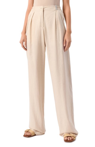 Брюки изо льна и вискозы HINNOMINATE, арт. HMABW01854, фото 3