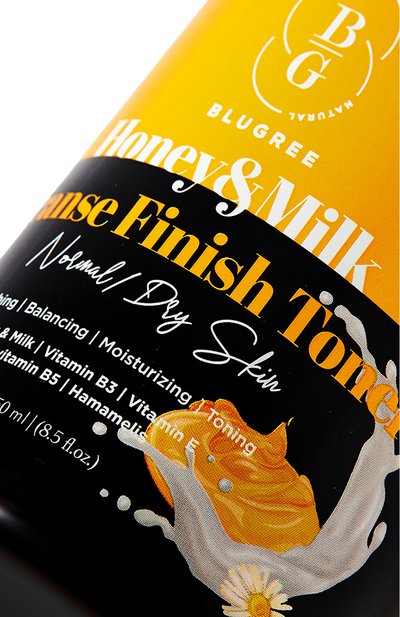 Очищающий тонер с медом и молоком для нормальной и сухой кожи (250ml) BLUGREE, арт. 8682983900434, фото 4