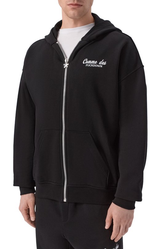 Хлопковая толстовка Comme des Fuckdown CFABM02048 Чёрный  CFABM02048 Фото 3