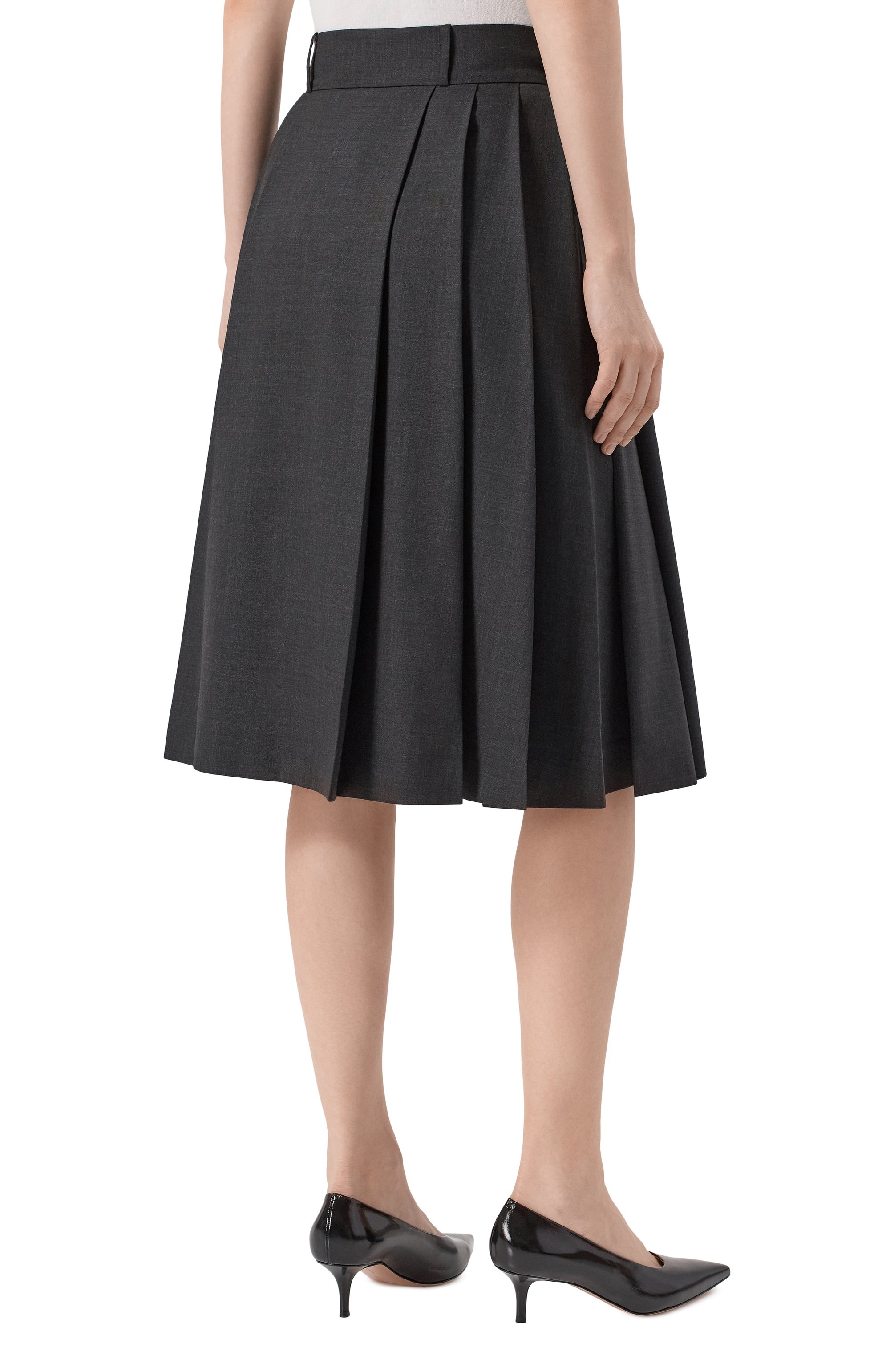 Шерстяная юбка DICE KAYEK, арт. FW25J411 MCL ANTHRACITE, фото 4