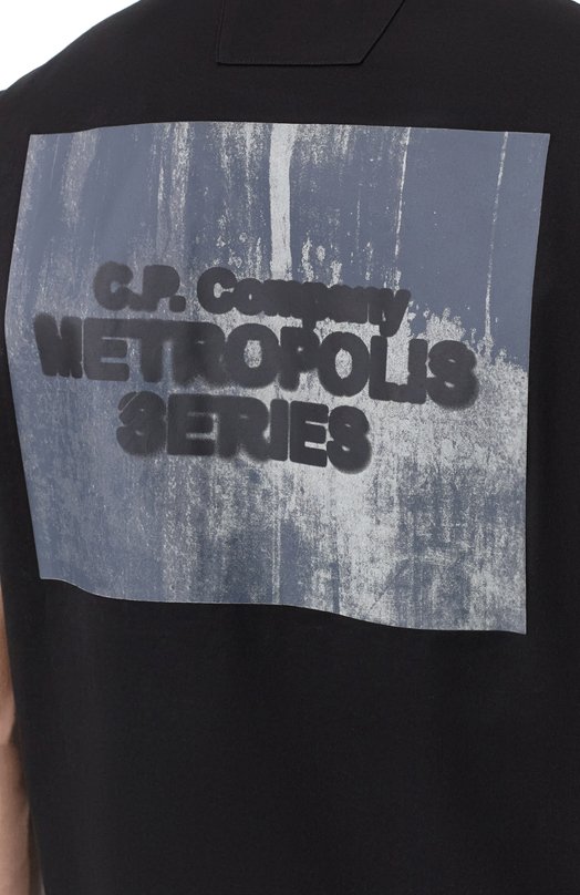 Хлопковая футболка C.P. Company 20CLTS057A/006370W Чёрный  20CLTS057A/006370W Фото 5