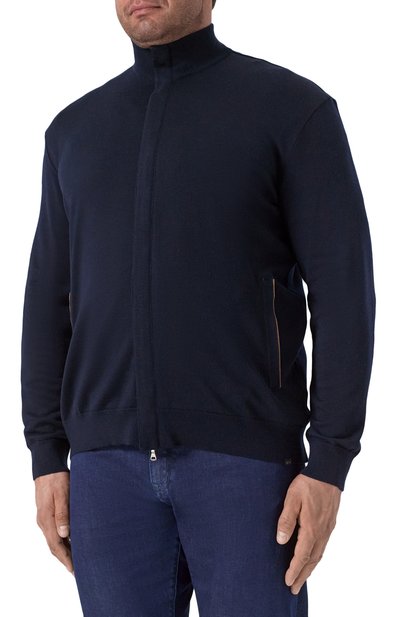 Шерстяной кардиган PAUL&SHARK темно-синего цвета по цене 82850 руб., арт. 25411704/3XL, фото 3 Шерстяной кардиган PAUL&SHARK, арт. 25411704/3XL, фото 3