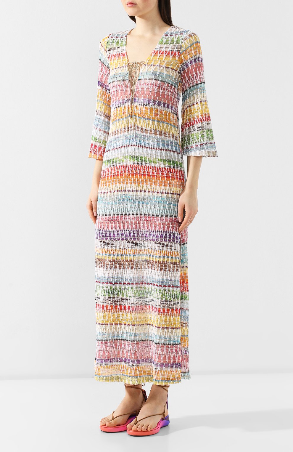 Туника MISSONI разноцветного цвета по цене 58150 руб., арт. MMQ00025/BR001Q, фото 3 Туника MISSONI, арт. MMQ00025/BR001Q, фото 3