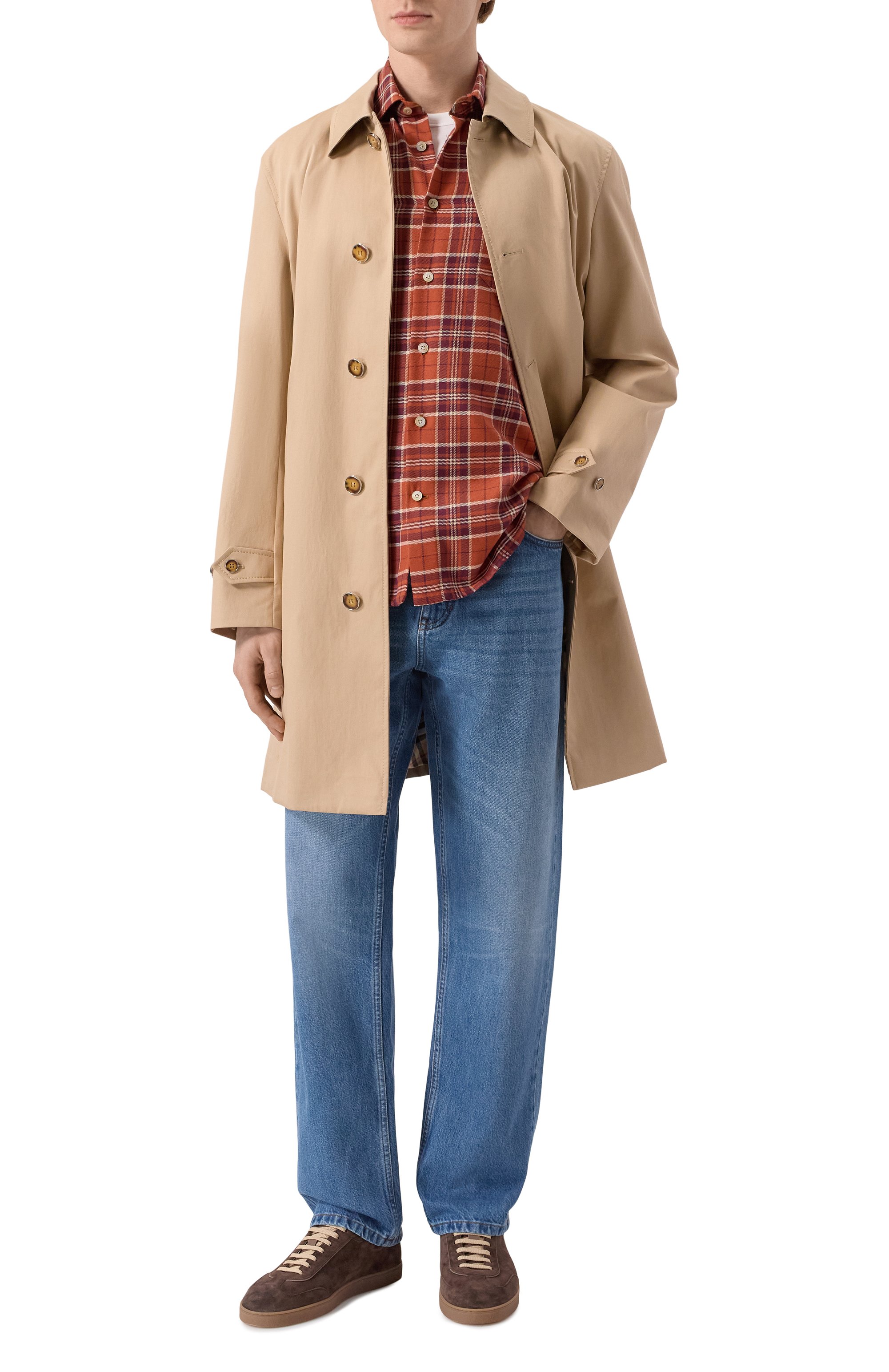 Рубашка из хлопка и кашемира KITON, арт. UMCNERH0942002, фото 2