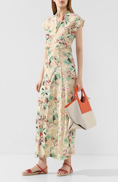 Текстильные сандалии STELLA MCCARTNEY оранжевого цвета по цене 38300 руб., арт. 800155/N0083, фото 2 Текстильные сандалии STELLA MCCARTNEY, арт. 800155/N0083, фото 2