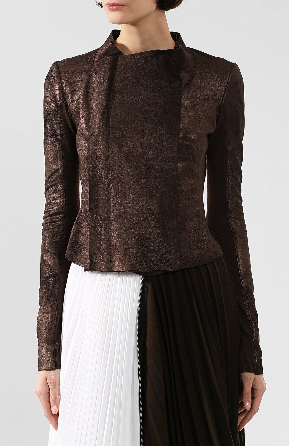 Кожаная куртка RICK OWENS, арт. RP20S1704/LBRM, фото 3