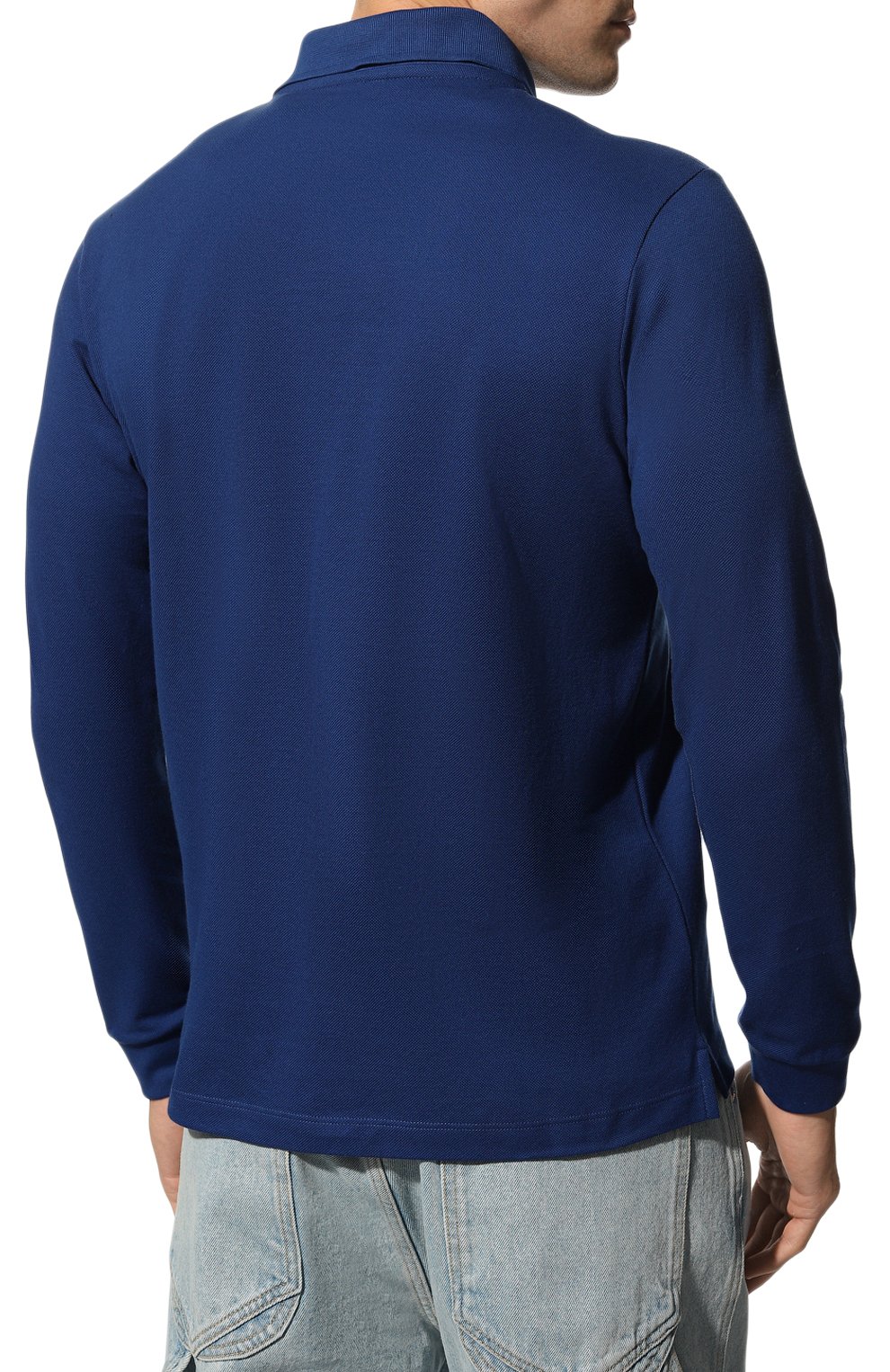 Хлопковое поло PAUL&SHARK синего цвета по цене 16650 руб., арт. C0P1001, фото 4 Хлопковое поло PAUL&SHARK, арт. C0P1001, фото 4